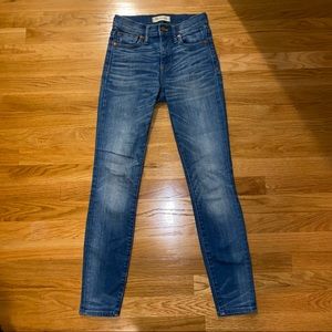 MADEWELL | High Riser Skinny Jeans Medium Wash